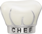 Sterling Silver Reflections Rhod-plated Enamel Chef Hat Bead