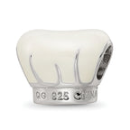 Sterling Silver Reflections Rhod-plated Enamel Chef Hat Bead