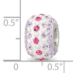 SS Reflections Rhod-pl Pink/Purple Preciosa Crystal & Imitation Pearl Bead