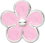 Sterling Silver Reflections Pink Enamel Flower Bead