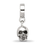 Sterling Silver Reflections Skull Dangle Bead