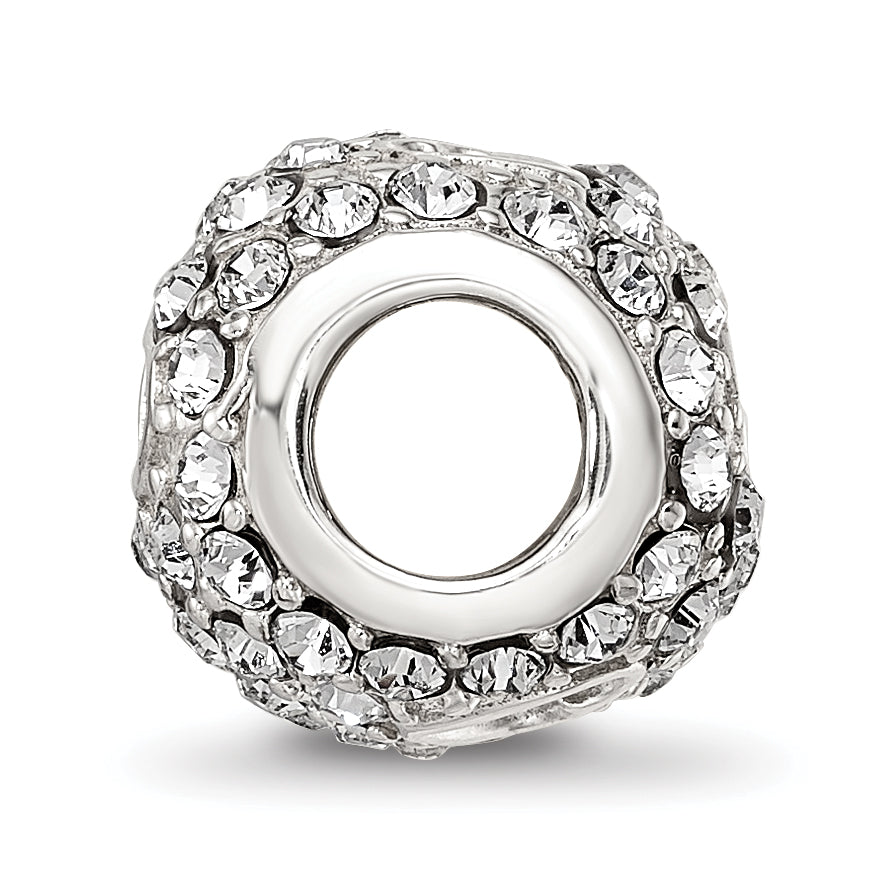 Sterling Silver Reflections Preciosa Crystal Heart Cut-Out Bead Secondary image