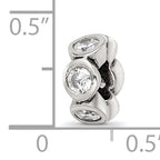 Sterling Silver Reflections CZ Bead