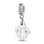 Sterling Silver Reflections Preciosa Crystal Heart Lock & Key Bead