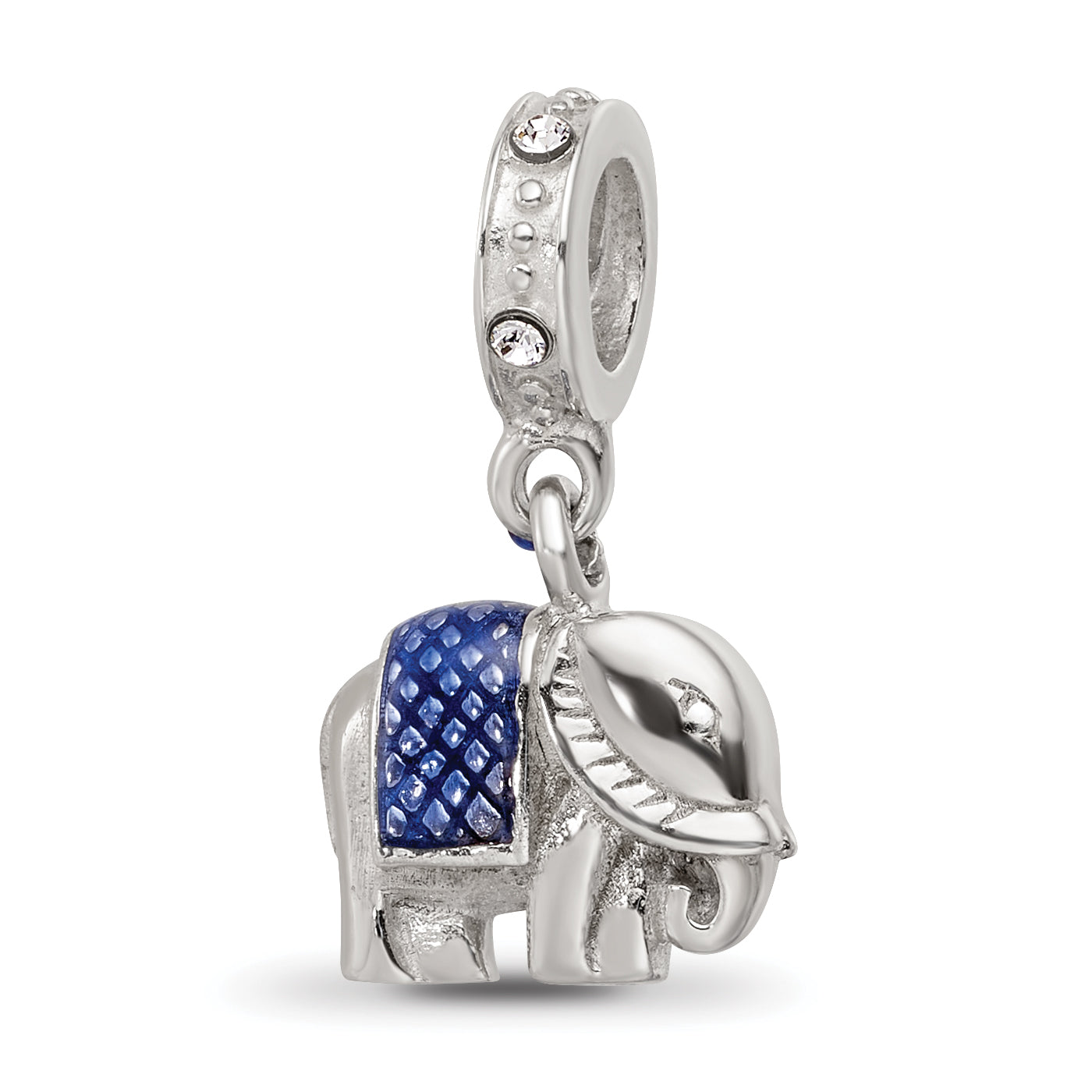 SS Reflections Preciosa Crystal Enamel Elephant Dangle Bead Main image