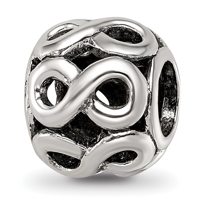 Sterling Silver Reflections Infinity Symbol Bead Main image