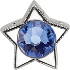 Sterling Silver Reflections Preciosa Crystal Sept. Birthstone Star Bead