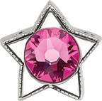 Sterling Silver Reflections Preciosa Crystal Oct. Birthstone Star Bead