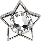 Sterling Silver Reflections Preciosa Crystal April Birthstone Star Bead