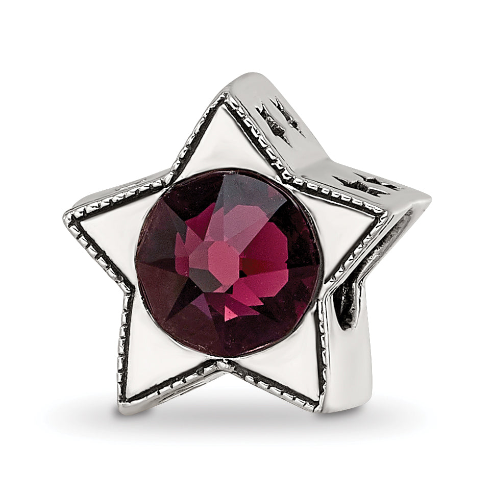 Sterling Silver Reflections Preciosa Crystal June Birthstone Star Bead Main image