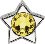 Sterling Silver Reflections Preciosa Crystal November Birthstone Star Bead