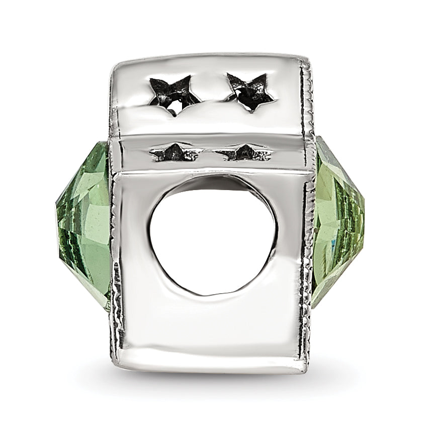Sterling Silver Reflections Preciosa Crystal August Birthstone Star Bead Secondary image