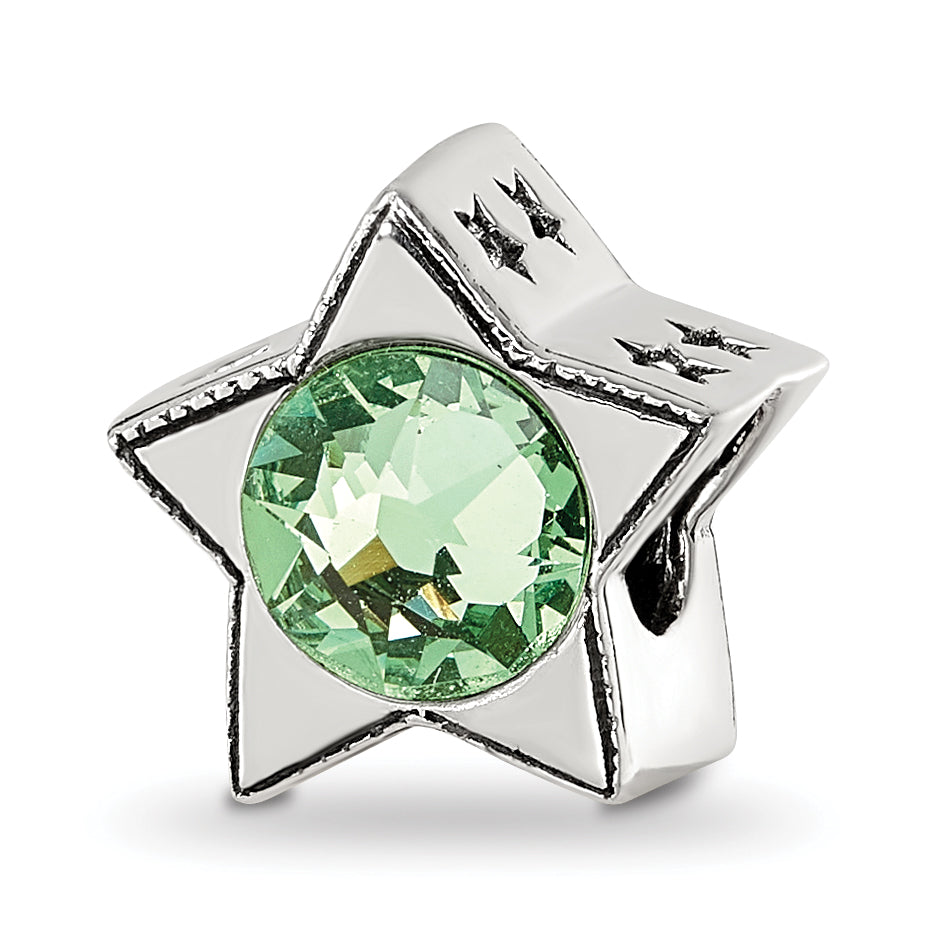 Sterling Silver Reflections Preciosa Crystal August Birthstone Star Bead Main image