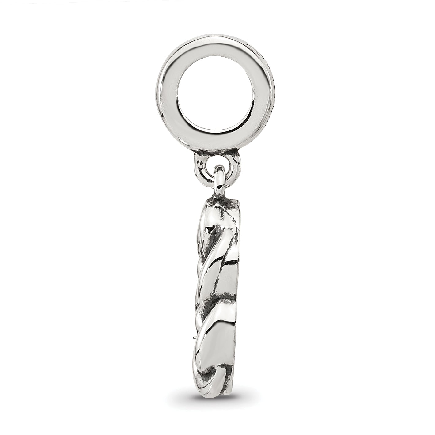 Sterling Silver Reflections Polished Braided Knot Family Dangle Bead Secondary image