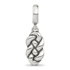 Sterling Silver Reflections Polished Braided Knot Family Dangle Bead