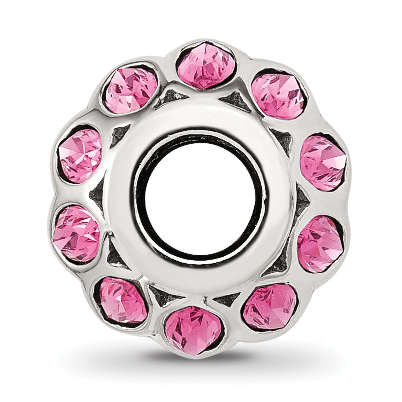 Sterling Silver Reflections Red CZ Round Bead Secondary image