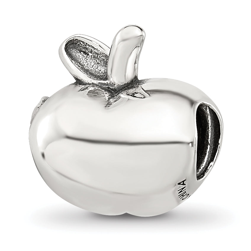 Sterling Silver Reflections Polished Apple Bead Main image