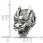Sterling Silver Reflections Antiqued Chinese Dragon Hinged Bead
