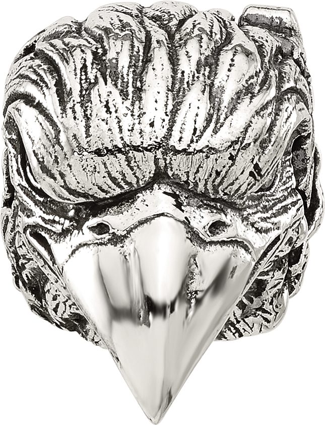 Reflection Beads Sterling Silver Antiqued Eagle Hinged Bead - Sophia Jewelers