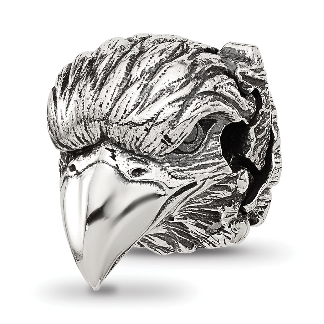 Sterling Silver Reflections Antiqued Eagle Hinged Bead Main image