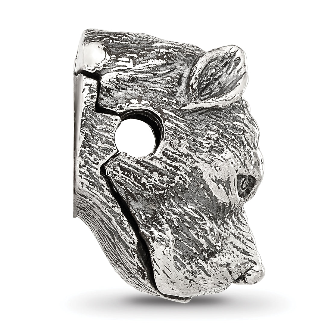 Sterling Silver Reflections Antiqued Pitbull Hinged Bead Secondary image