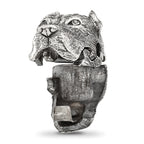 Sterling Silver Reflections Antiqued Pitbull Hinged Bead