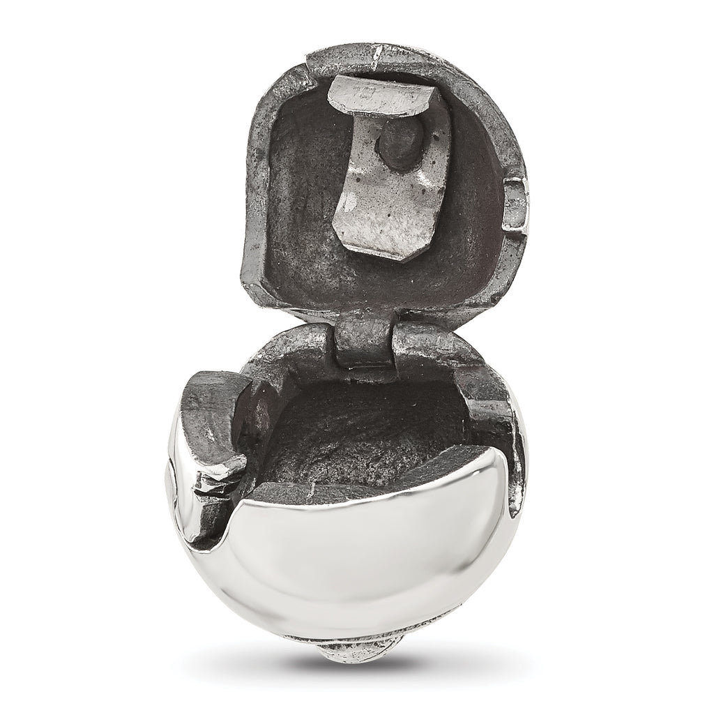 Sterling Silver Reflections Round Bee Hinged Bead