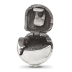 Sterling Silver Reflections Round Bee Hinged Bead