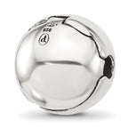 Sterling Silver Reflections Round Fancy Design Hinged Bead