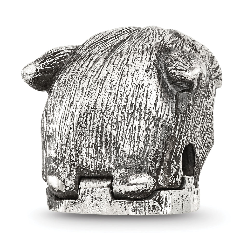 Sterling Silver Reflections Panther Hinged Bead