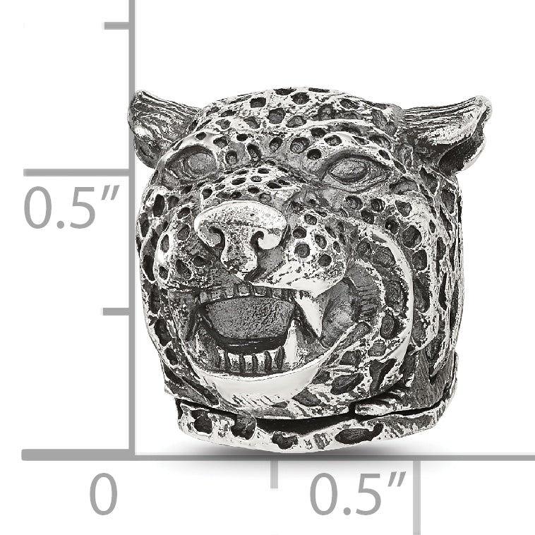 Sterling Silver Reflections Jaguar Hinged Bead