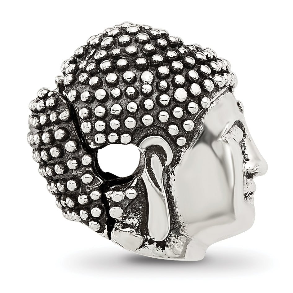 Sterling Silver Reflections Buddha Head Hinged Bead