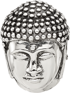 Sterling Silver Reflections Buddha Head Hinged Bead