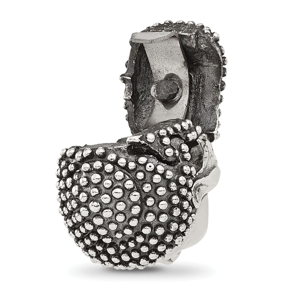 Sterling Silver Reflections Buddha Head Hinged Bead
