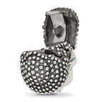 Sterling Silver Reflections Buddha Head Hinged Bead