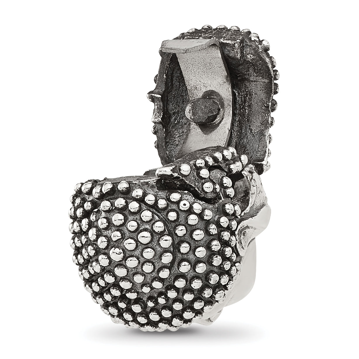 Sterling Silver Reflections Buddha Head Hinged Bead