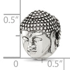 Sterling Silver Reflections Buddha Head Hinged Bead