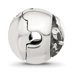 Sterling Silver Reflections Fleur-de-lis Hinged Bead