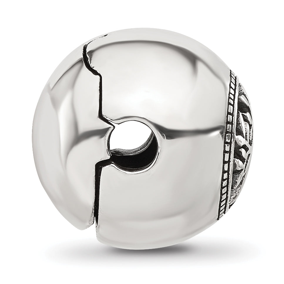 Sterling Silver Reflections Polished Circle Tree of Life Hinged Bead Secondary image