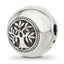 Sterling Silver Reflections Polished Circle Tree of Life Hinged Bead