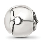 Sterling Silver Reflections Polished Circle Anchor Hinged Bead
