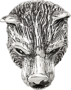 Sterling Silver Reflections Polished Bear Head Hinged Bead