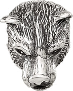 Reflection Beads Sterling Silver Polished Bear Head Hinged Bead - Sophia Jewelers