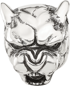 Sterling Silver Reflections Antiqued Panther Head Hinged Bead