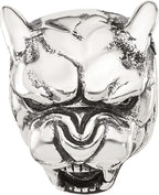 Reflection Beads Sterling Silver Antiqued Panther Head Hinged Bead - Sophia Jewelers