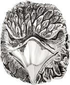 Reflection Beads Sterling Silver Antiqued Eagle Head Hinged Bead - Sophia Jewelers