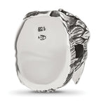 Sterling Silver Reflections Antiqued Eagle Head Hinged Bead