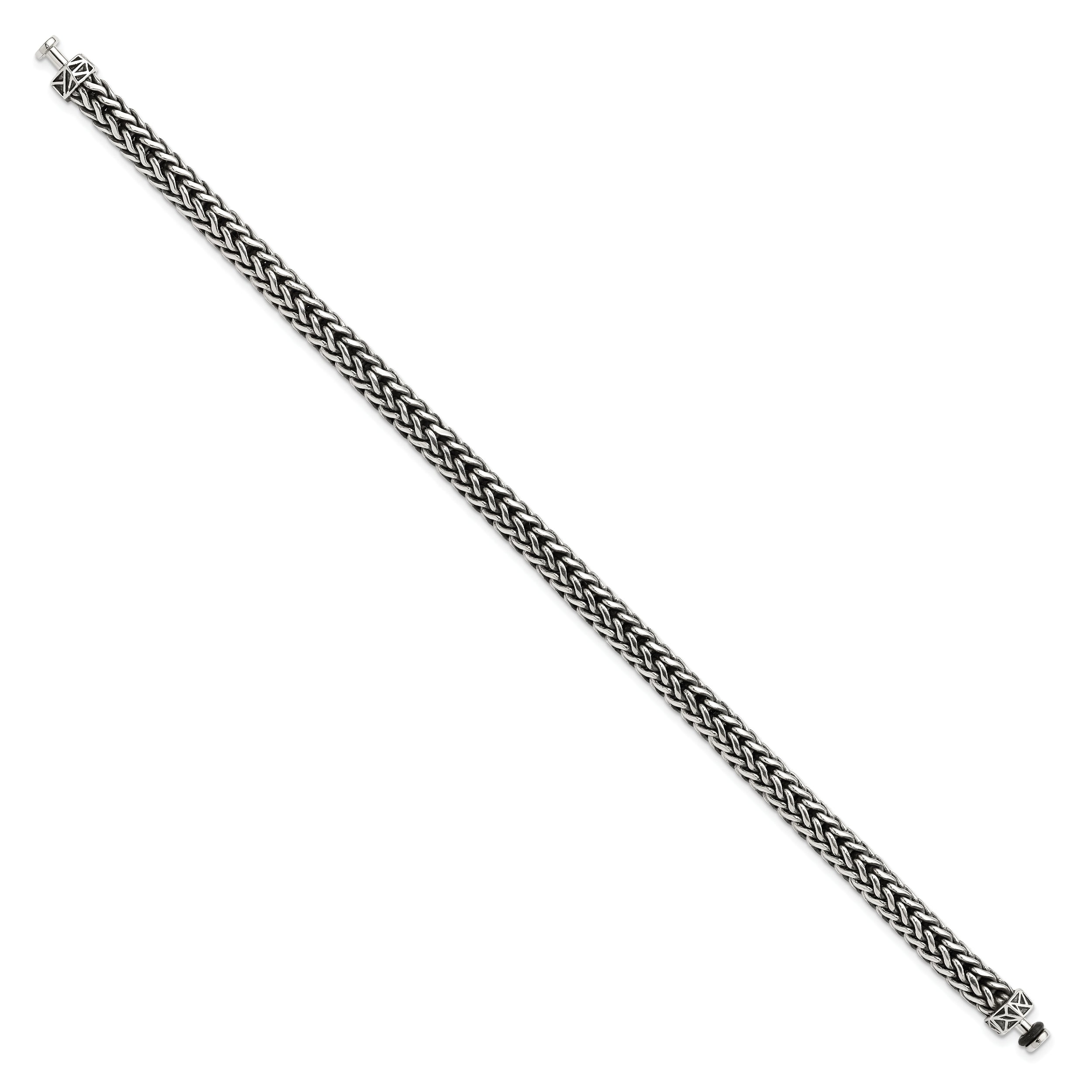 Sterling Silver Reflections 6mm Wheat Chain 8.5in Bracelet/Bead not included, sold seperately