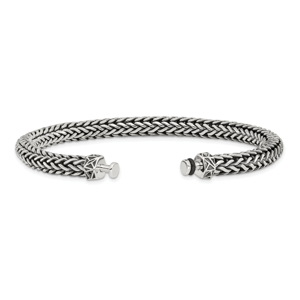Sterling Silver Reflections 6mm Wheat Chain 8.5in Bracelet/Bead not included, sold seperately