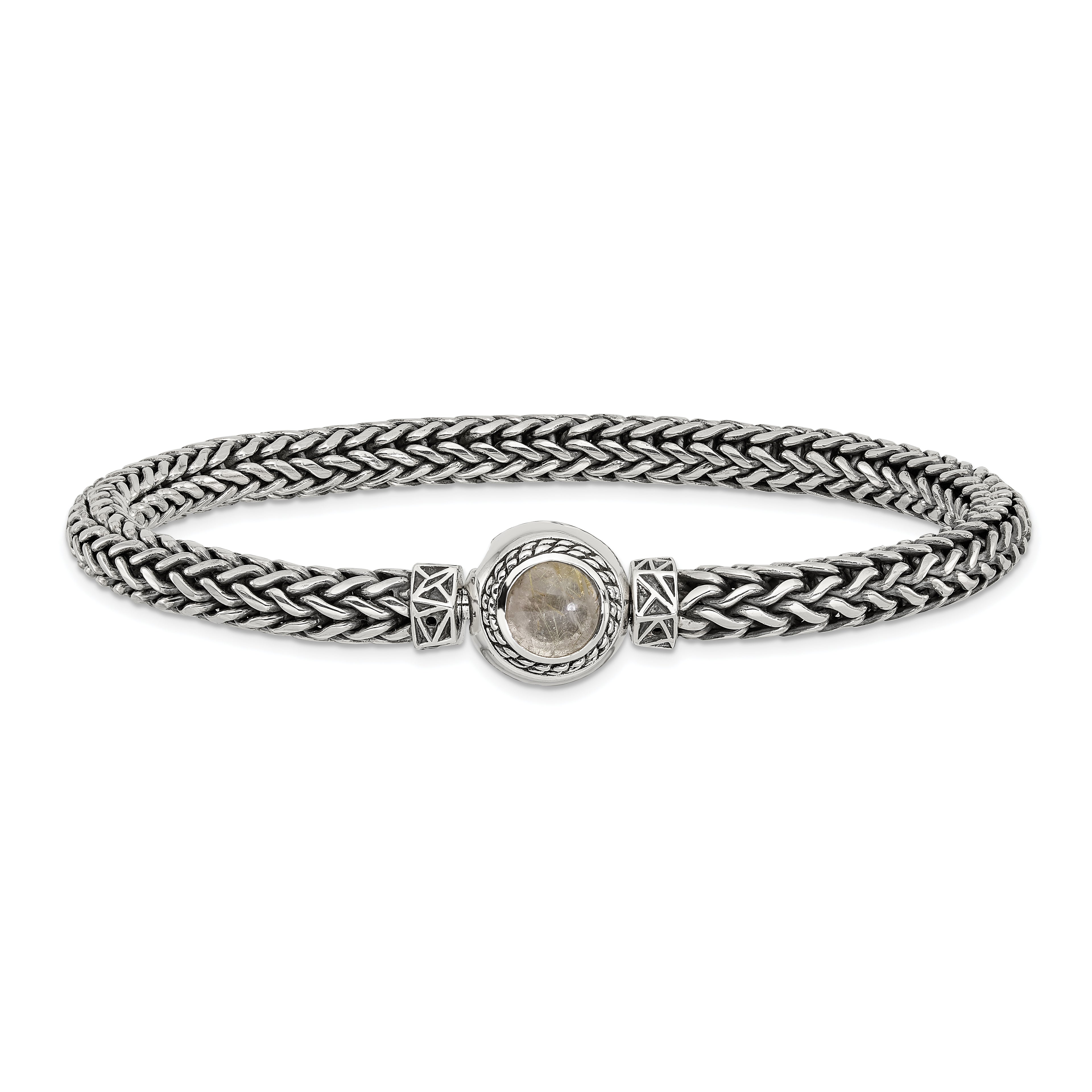 Sterling Silver Reflections 6mm Wheat Chain 8.5in Bracelet/Bead not included, sold seperately